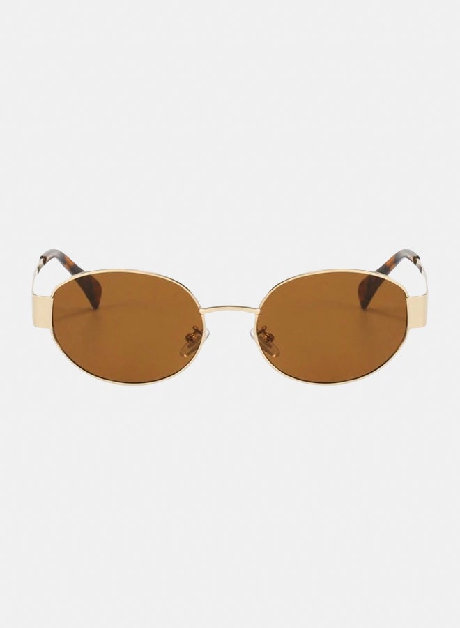 korico Eco Black Rimless Oval Sunglasses - Image 2